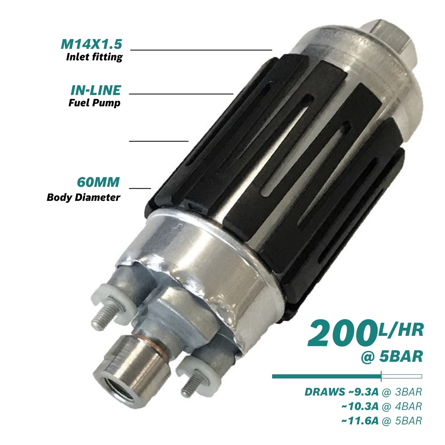 Bosch Fuel Pump 200l/h @5bar In-line 0 580 464 201