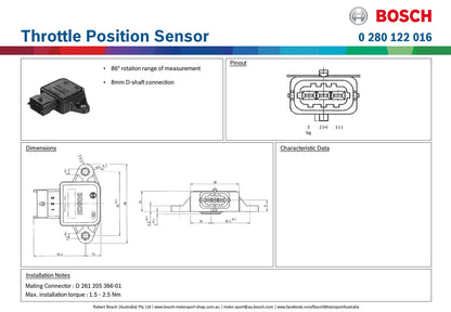 Bosch Throttle Position Sensor