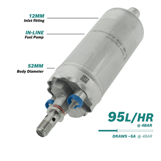 Bosch Fuel Pump 95l/h @4bar In-line Fuel Pump
