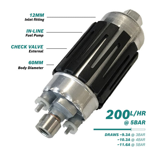 Bosch Fuel Pump 200l/h @5bar In-line Fuel Pump 0 580 464 203