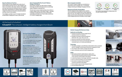 Bosch Battery Charger C3, 6 & 12V