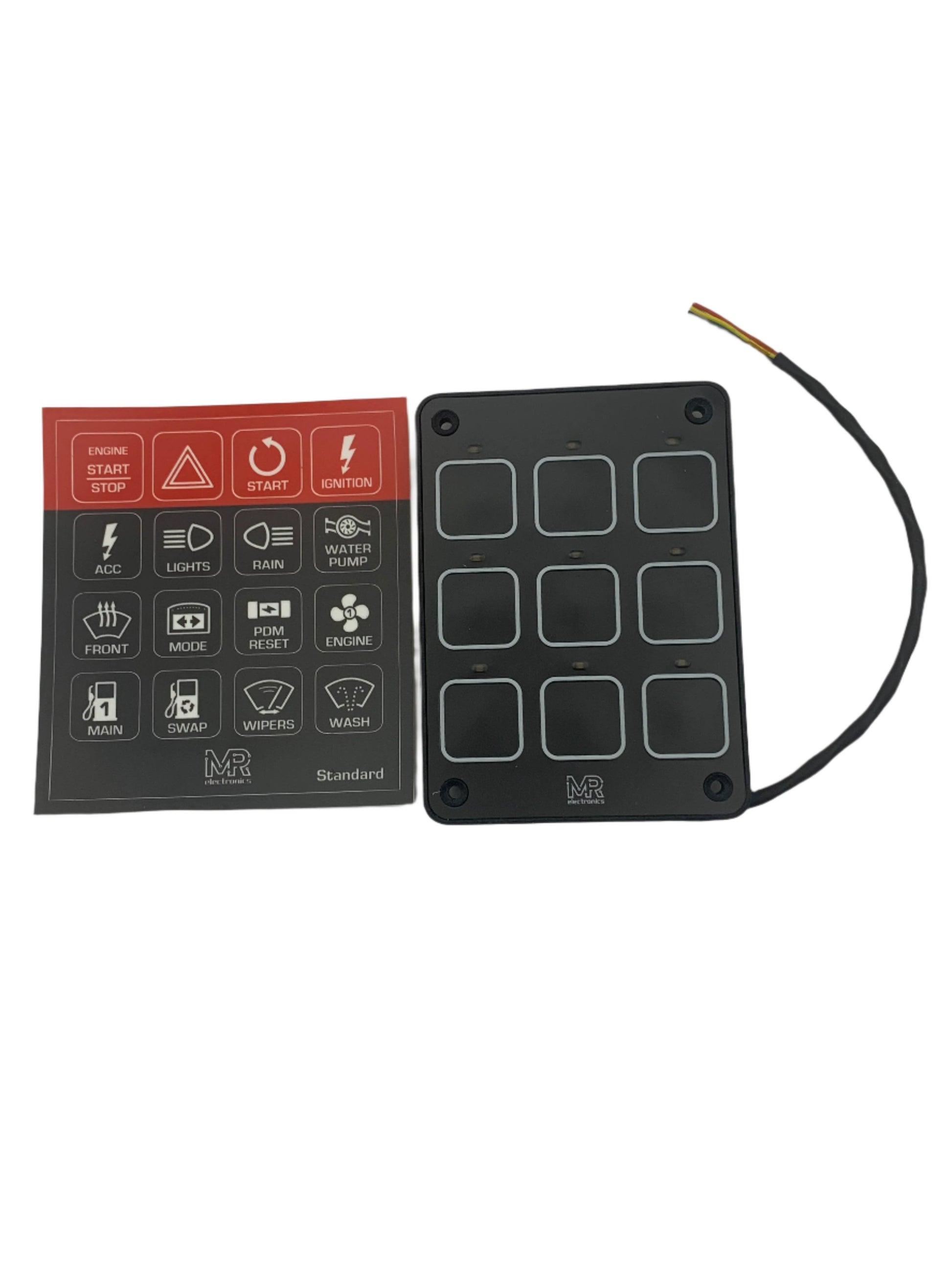 MR Electronics 9 Button CAN Keypad -Std Non-backlit – Race Shop